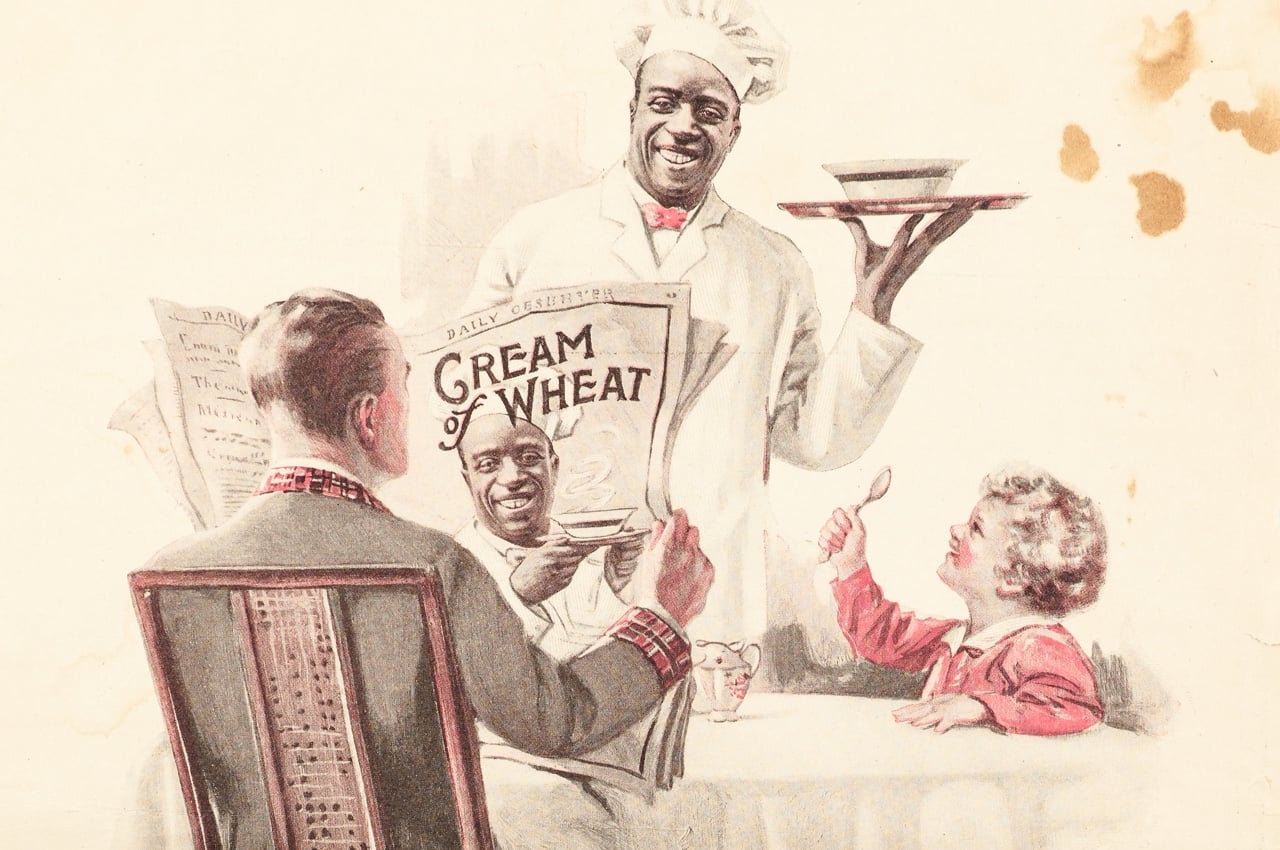 Vintage Cream of Wheat ad with father, daughter and the Chef.
